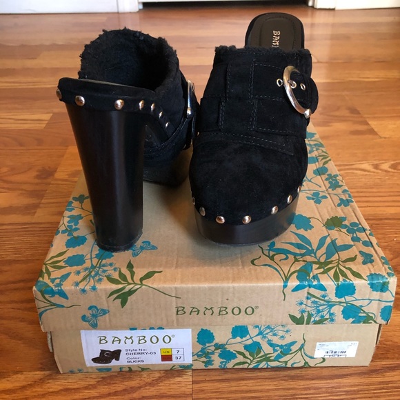 BAMBOO Shoes - Bamboo chunky heals